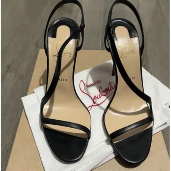 Rosalie 100 mm Sandals - Leather and PVC - Black - Women - Picture 2 of 2